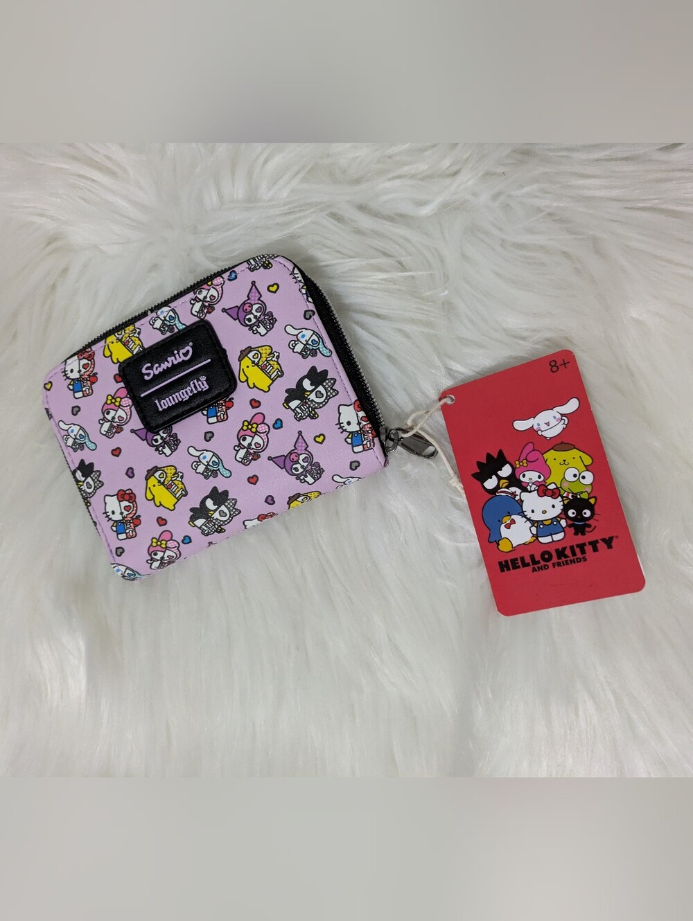Loungefly Sanrio Hello Kitty And Friends Half Skeleton Mini Zipper Wallet New!